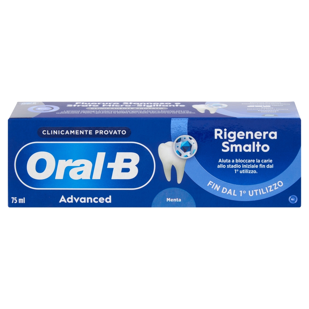 Oral-B Advanced Dentifricio Rigenera Smalto Menta 75 ml